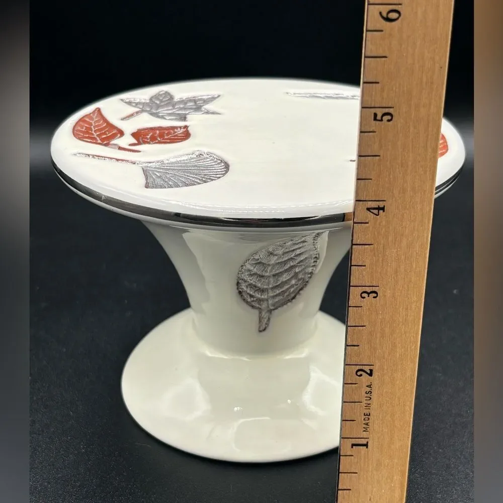 Pedestal Candle Holder 5.5” X 3.75”  The White Barn Candle Co Bath & Body Leaves